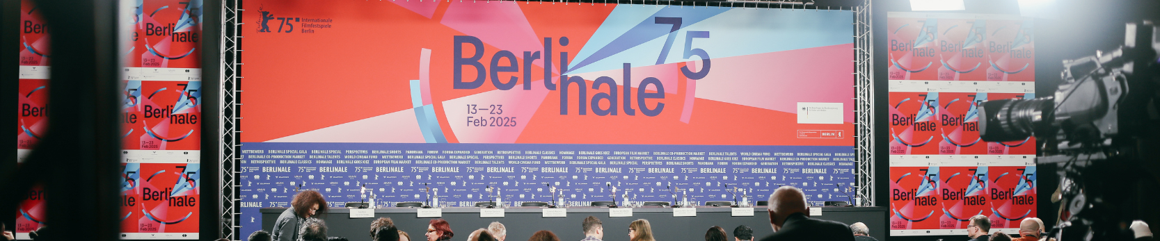 Bild der Bühne der Pressekonferenz der Berlinale