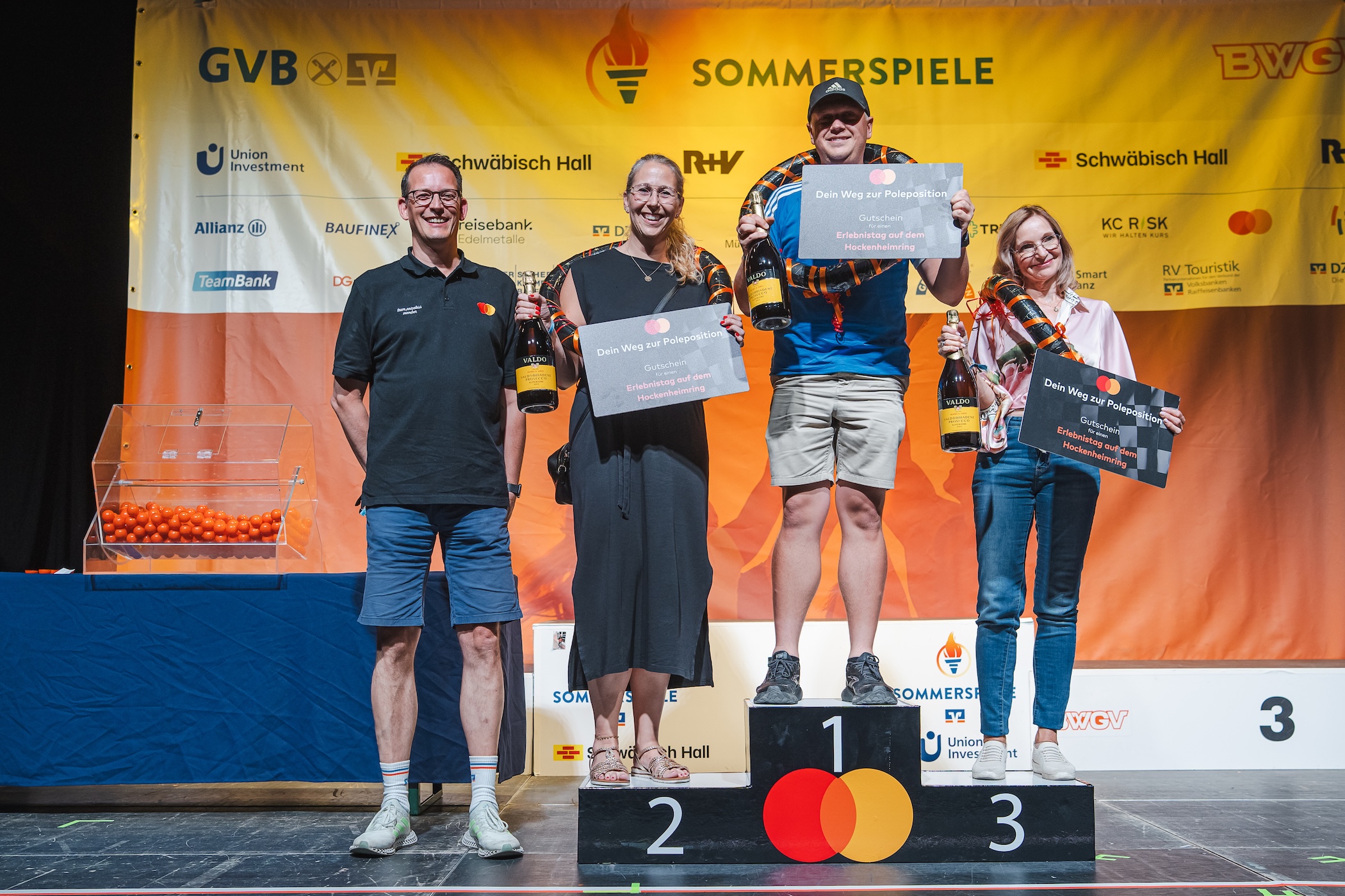 Siegerehrung der Gewinner
