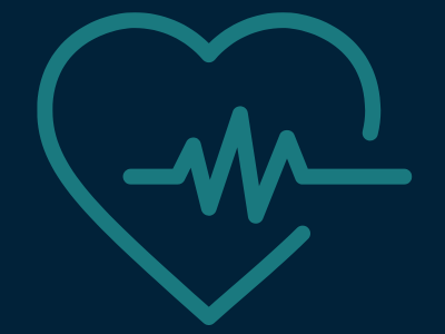 Icon: Herz mit EKG Linie